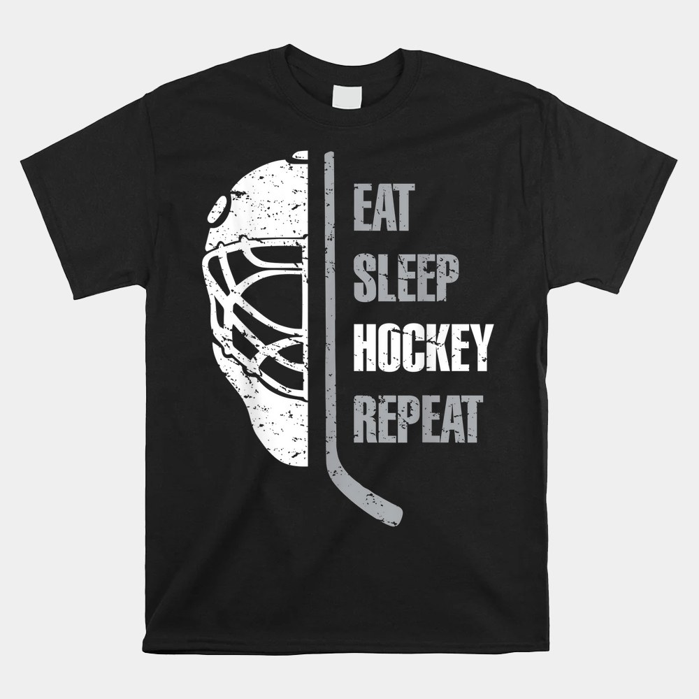 Eat Sleep Hockey Repeat Christmas For Kids Teen Adult Hockey Shirt Eat Sleep Hockey Repeat Christmas For Kids Teen Adult Hockey Shirt