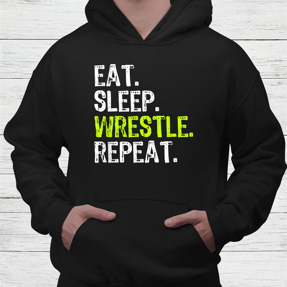Eat Sleep Wrestle Repeat Wrestling Wrestler Christmas Shirt Eat Sleep Wrestle Repeat Wrestling Wrestler Christmas Shirt
