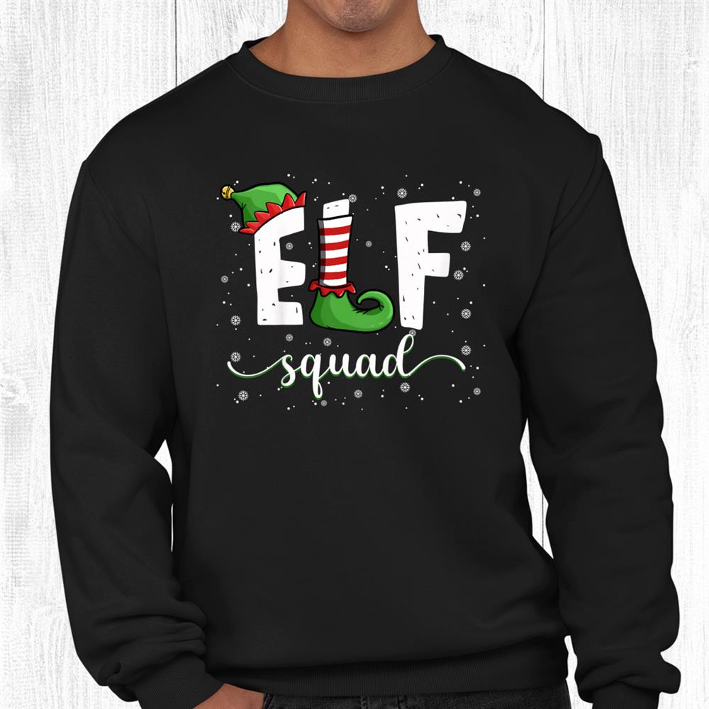 Elf Squad Christmasfunny Xmas Elf Shirt Elf Squad Christmasfunny Xmas Elf Shirt