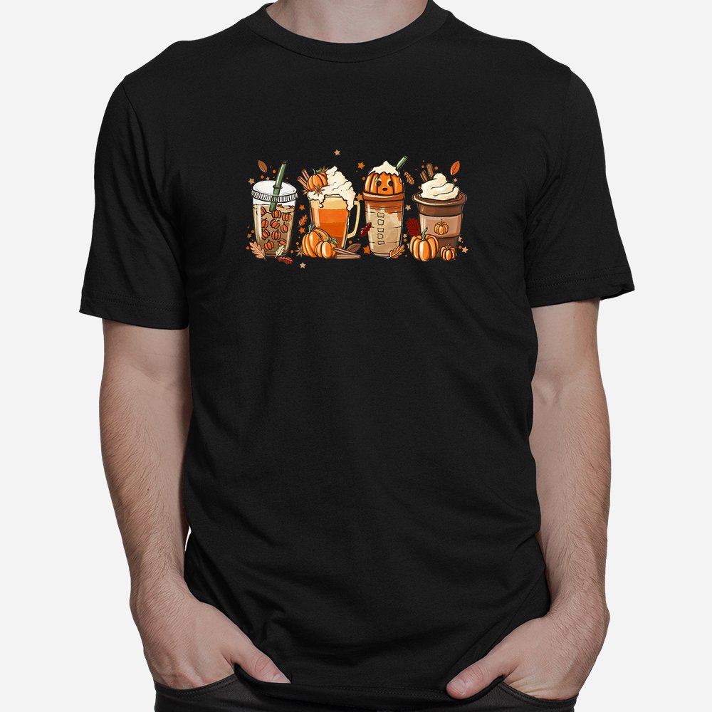 Fall Coffee Halloween Pumpkin Latte Drink Cup Shirt 10 fall coffee halloween pumpkin latte drink cup shirt 1 1
