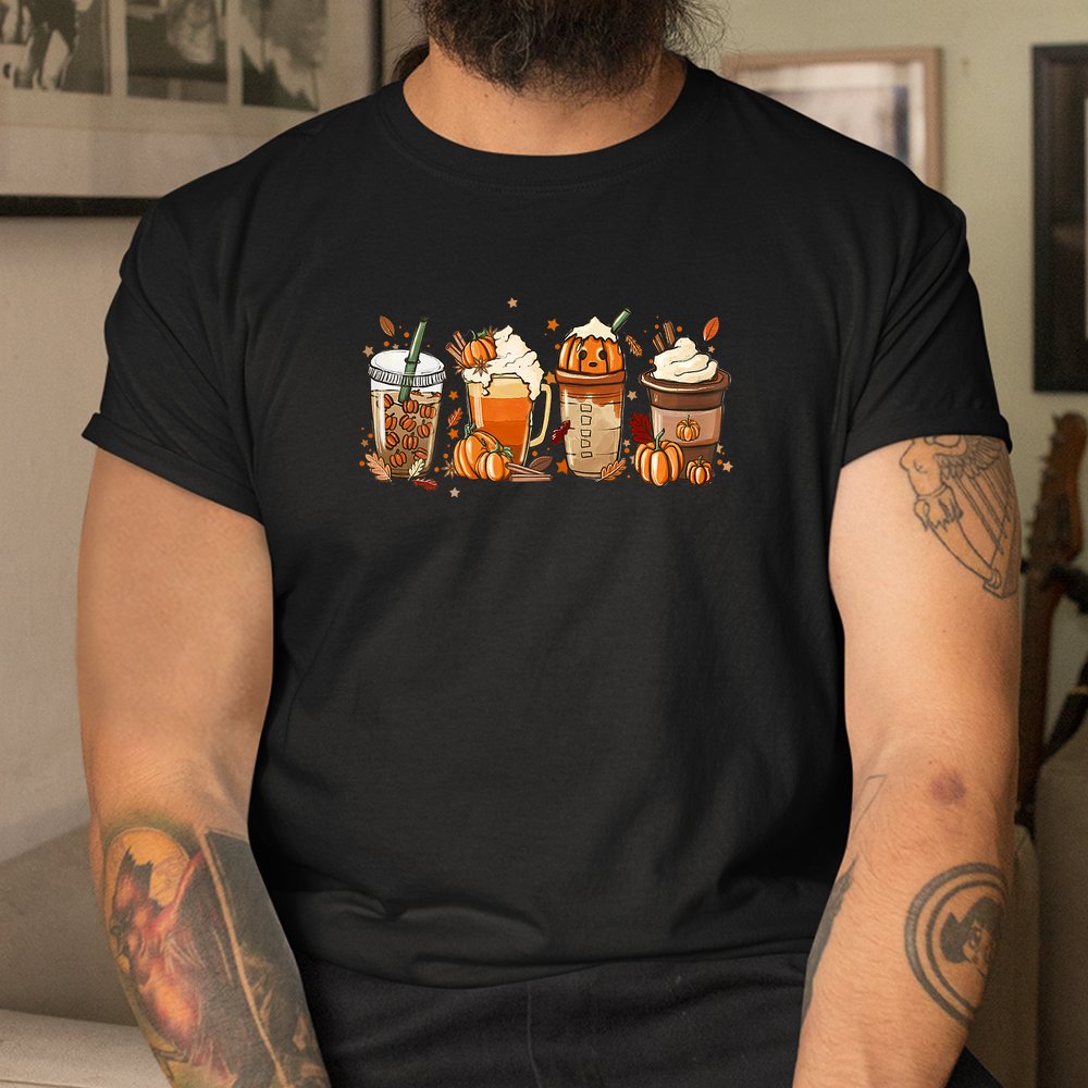 Fall Coffee Halloween Pumpkin Latte Drink Cup Shirt Fall Coffee Halloween Pumpkin Latte Drink Cup Shirt