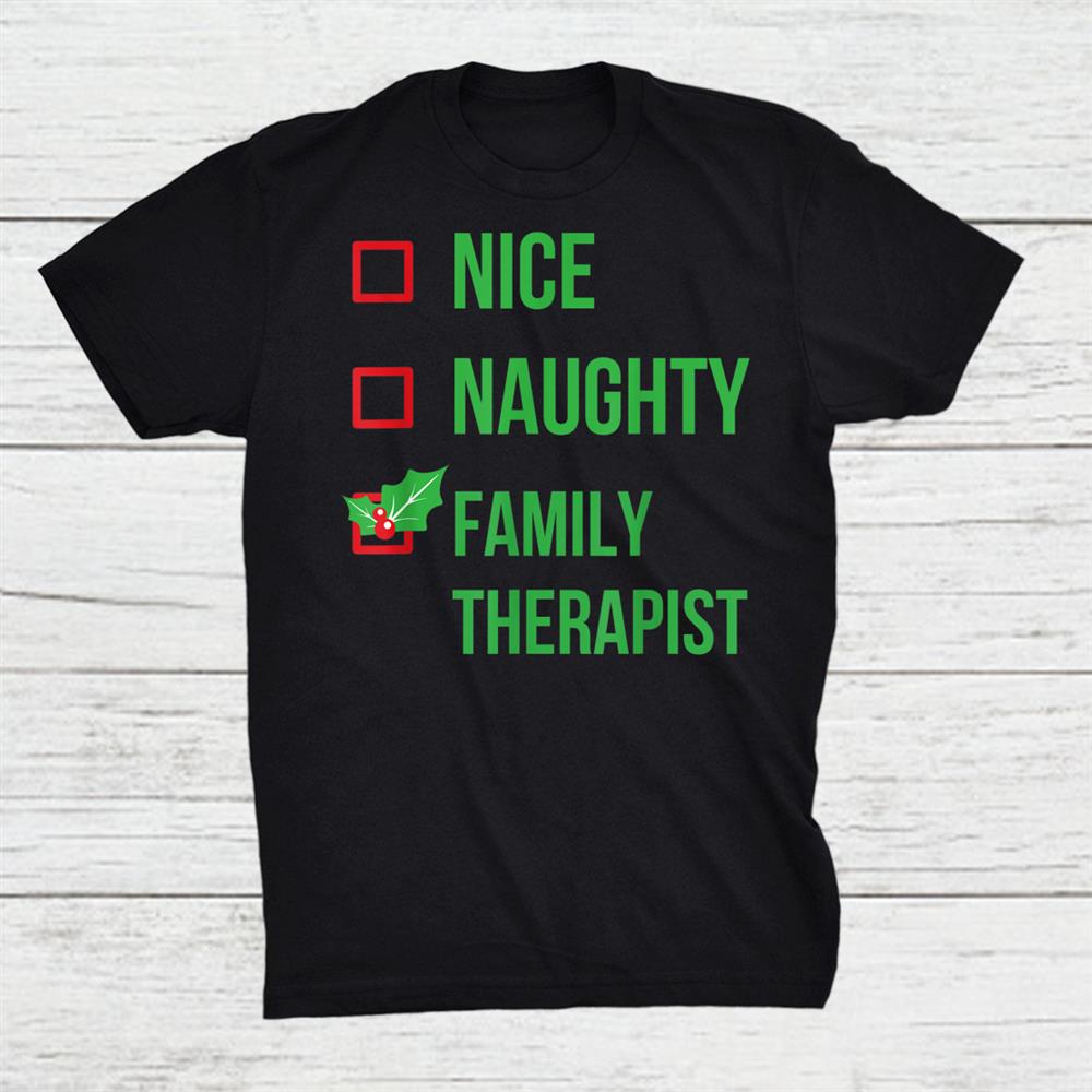 Family Therapist Funny Pajama Christmas Shirt Family Therapist Funny Pajama Christmas Shirt