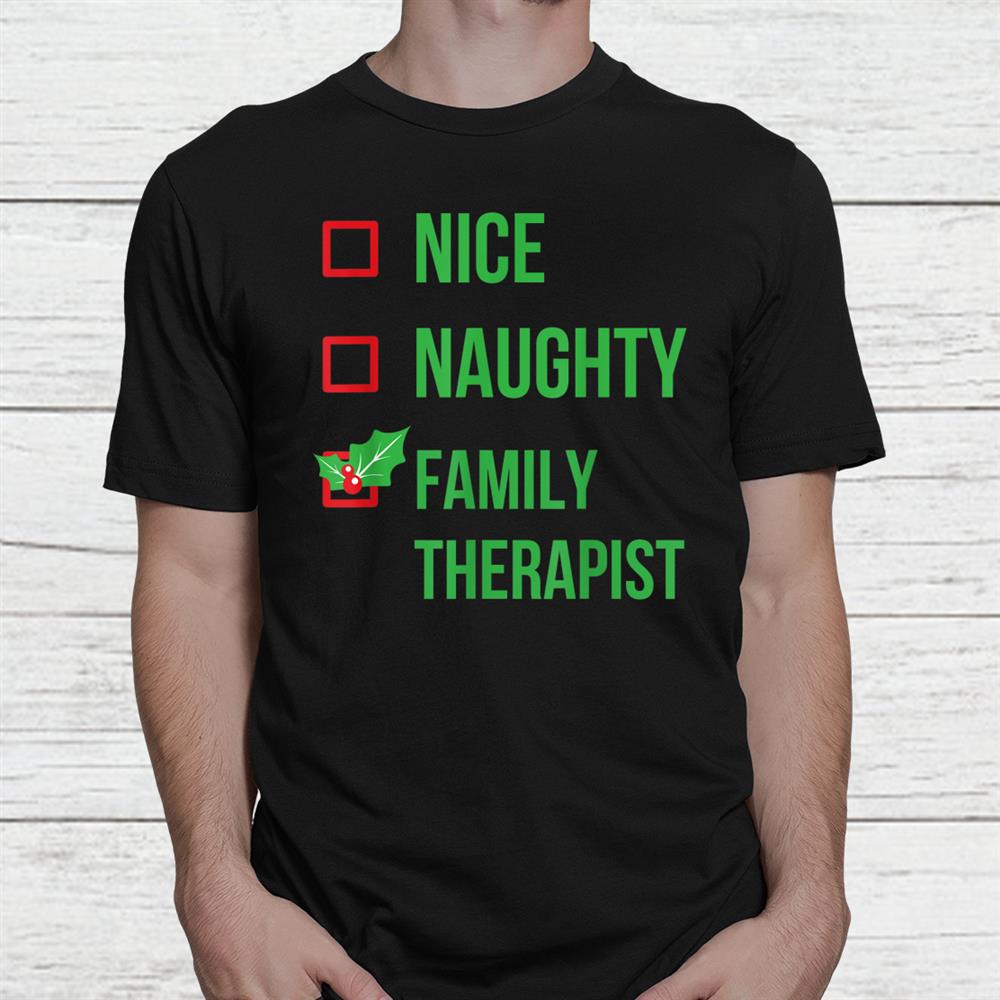 Family Therapist Funny Pajama Christmas Shirt Family Therapist Funny Pajama Christmas Shirt