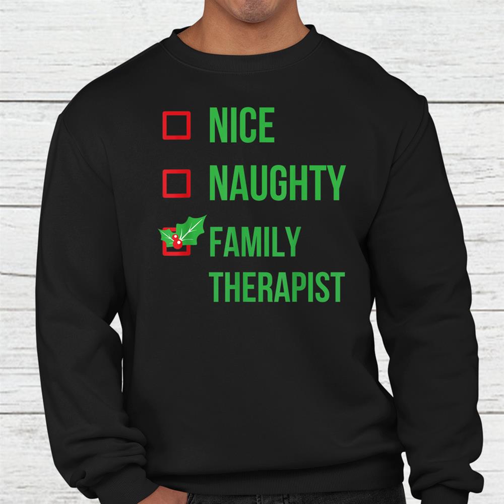 Family Therapist Funny Pajama Christmas Shirt Family Therapist Funny Pajama Christmas Shirt