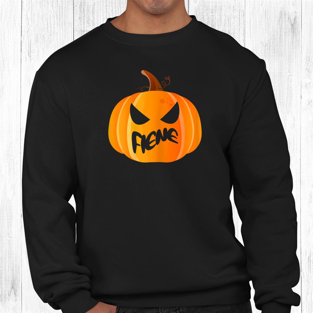 Fiene Name Custom Pumpkin Personalized Halloween Shirt Fiene Name Custom Pumpkin Personalized Halloween Shirt