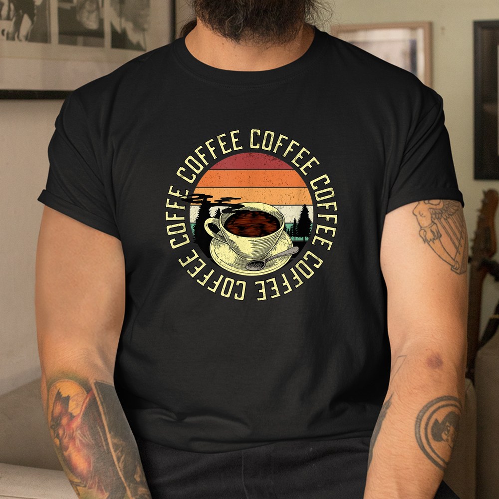 First Coffee Staying Alive Barista Christmas Shirt First Coffee Staying Alive Barista Christmas Shirt