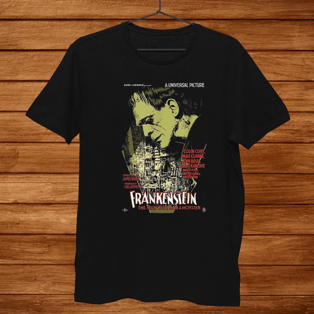 Frankenstein Vintage Horror Movie Scary Halloween Monster Shirt