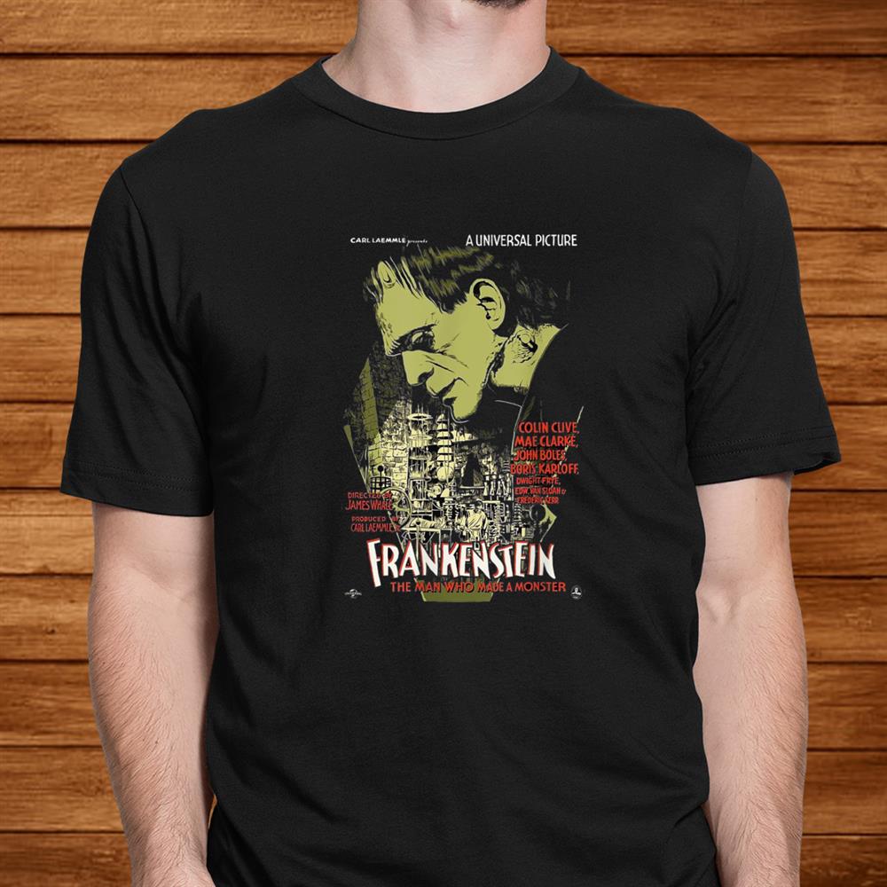 Frankenstein Vintage Horror Movie Scary Halloween Monster Shirt