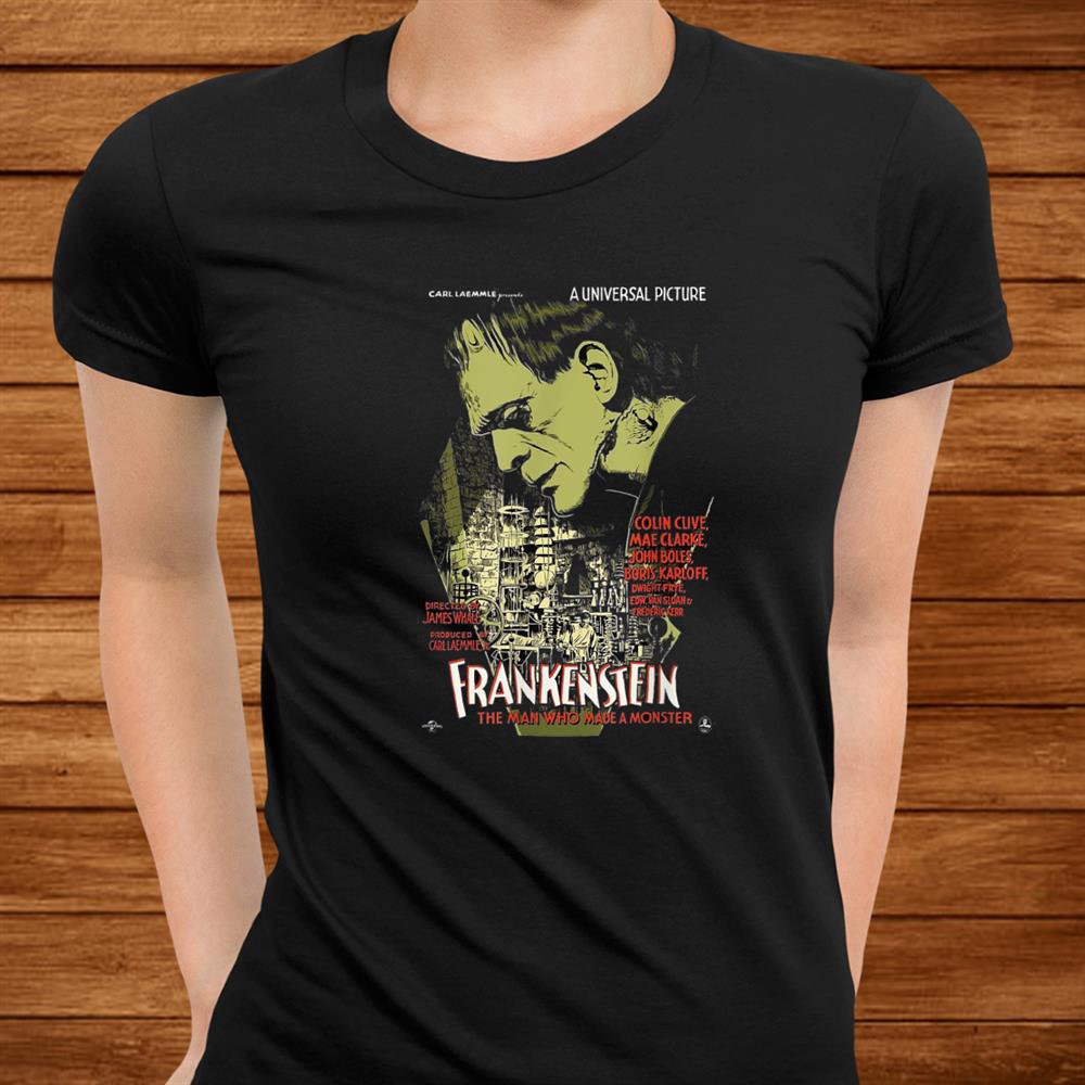 Frankenstein Vintage Horror Movie Scary Halloween Monster Shirt