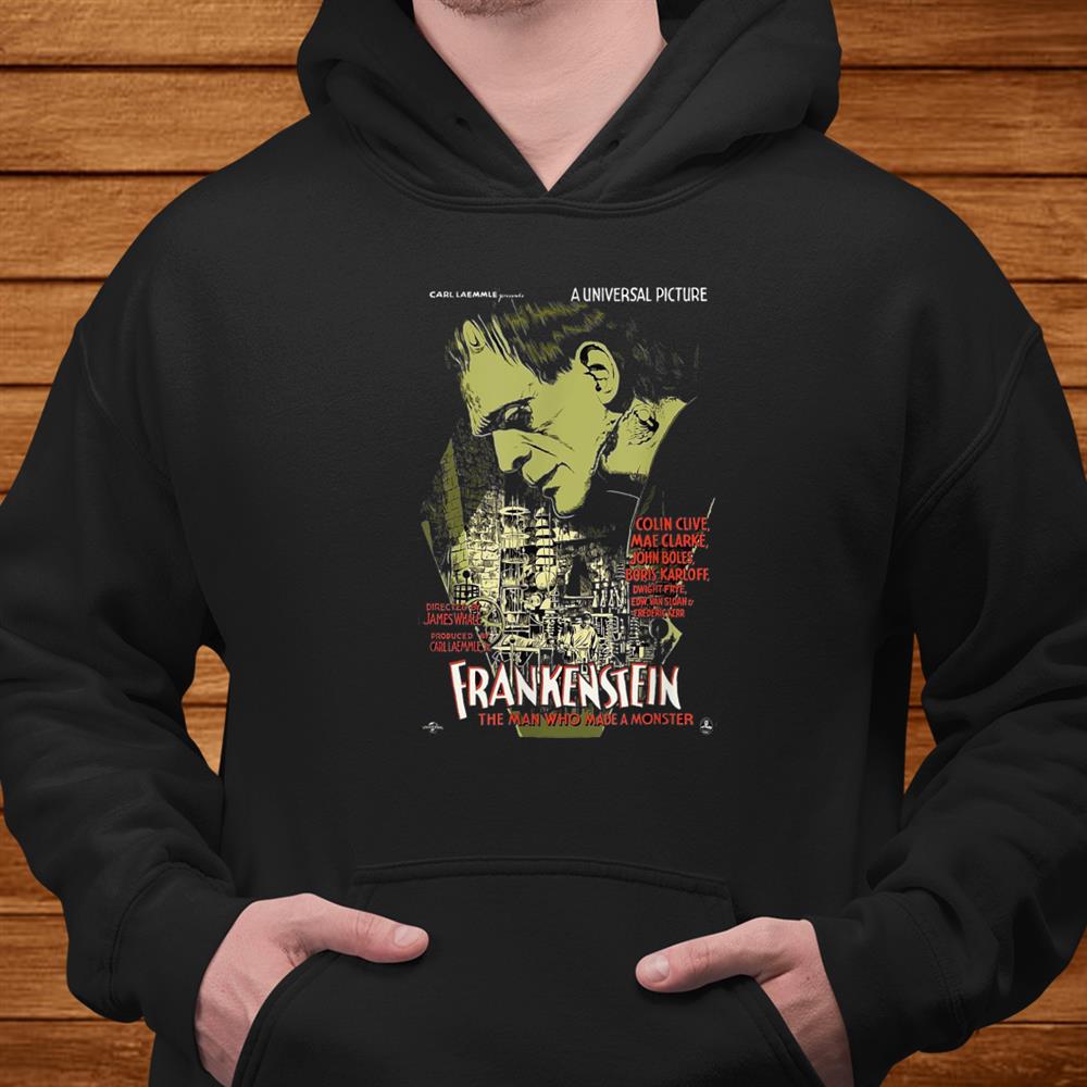 Frankenstein Vintage Horror Movie Scary Halloween Monster Shirt