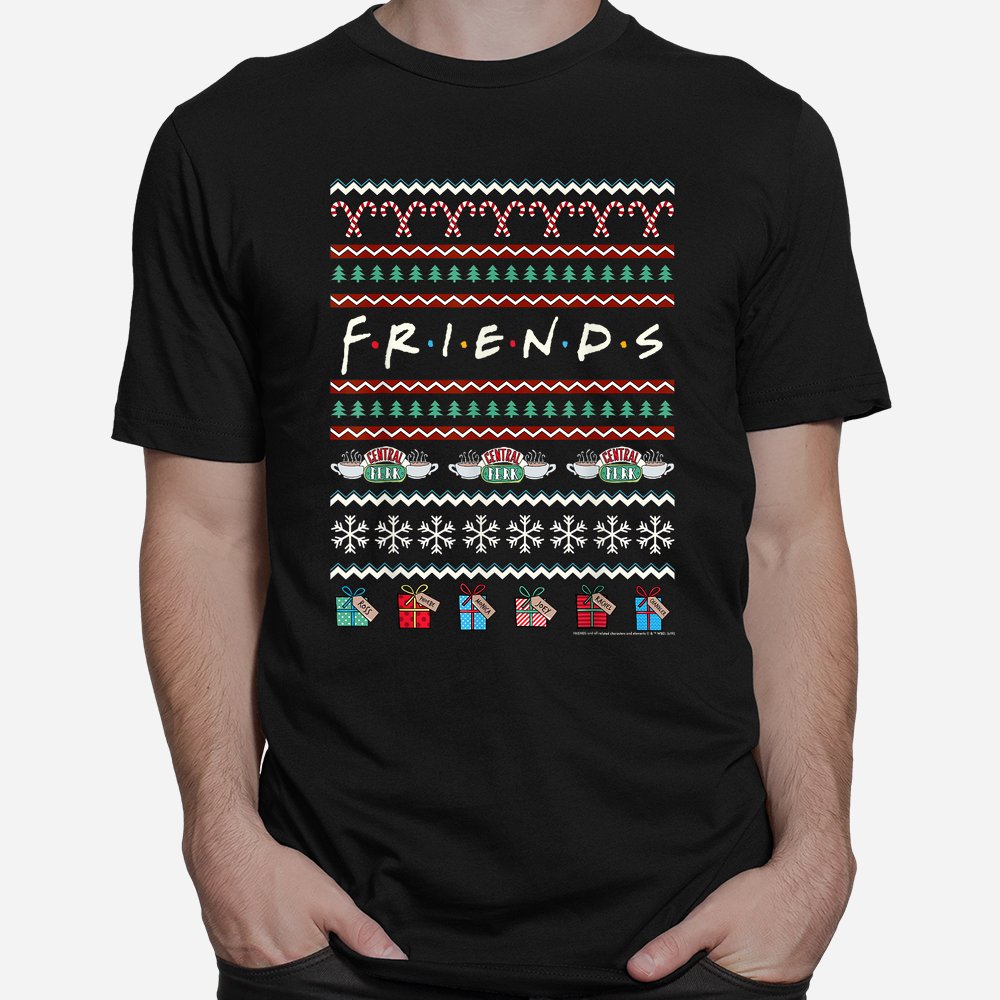 Friends Christmas Logo Ugly Sweater Style Shirt Friends Christmas Logo Ugly Sweater Style Shirt