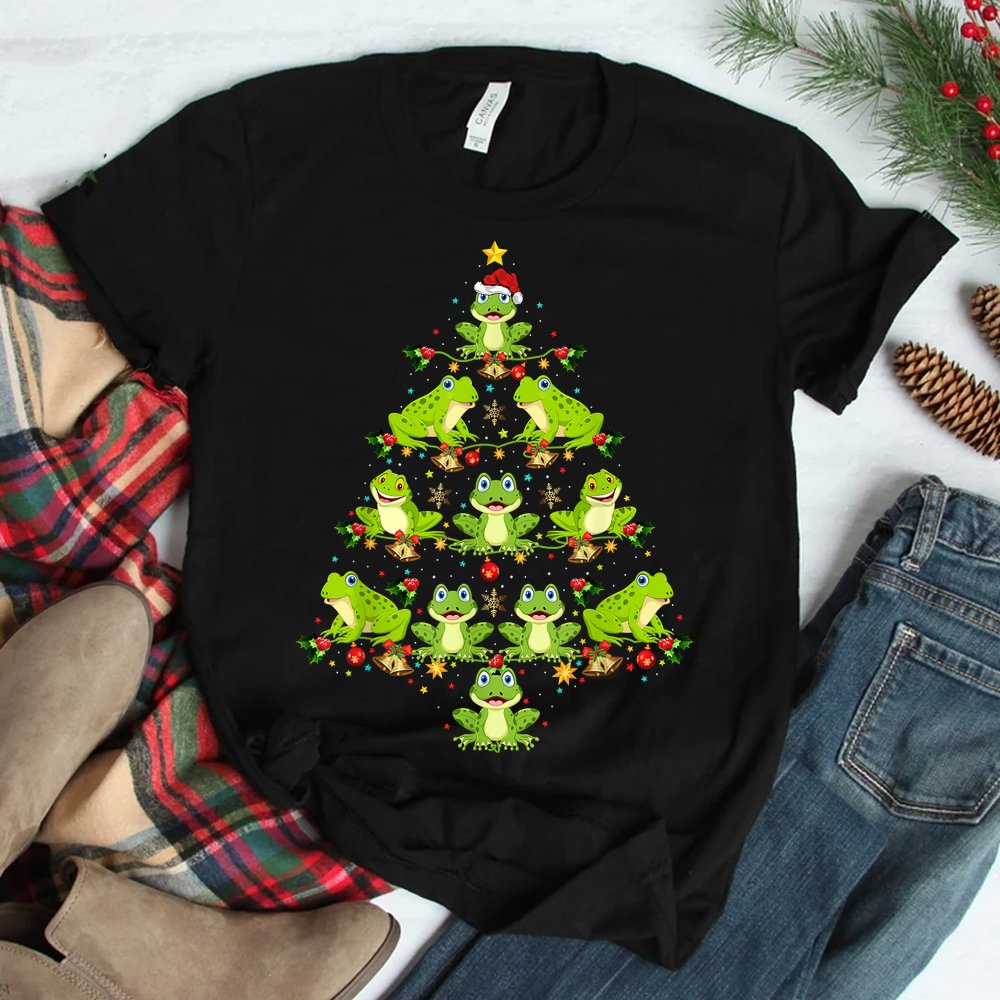 Frog Christmas Tree Shirt Funny Christmas Frog Shirt Frog Christmas Tree Shirt Funny Christmas Frog Shirt