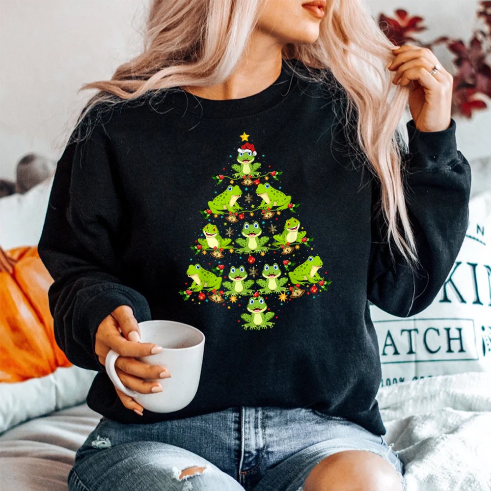 Frog Christmas Tree Shirt Funny Christmas Frog Shirt Frog Christmas Tree Shirt Funny Christmas Frog Shirt