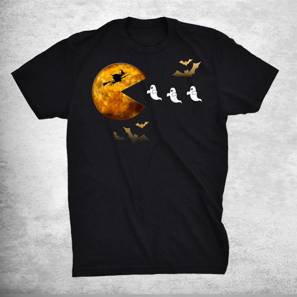 Fun Halloween Full Moon Eating Ghosts Halloween Shirt Fun Halloween Full Moon Eating Ghosts Halloween Shirt