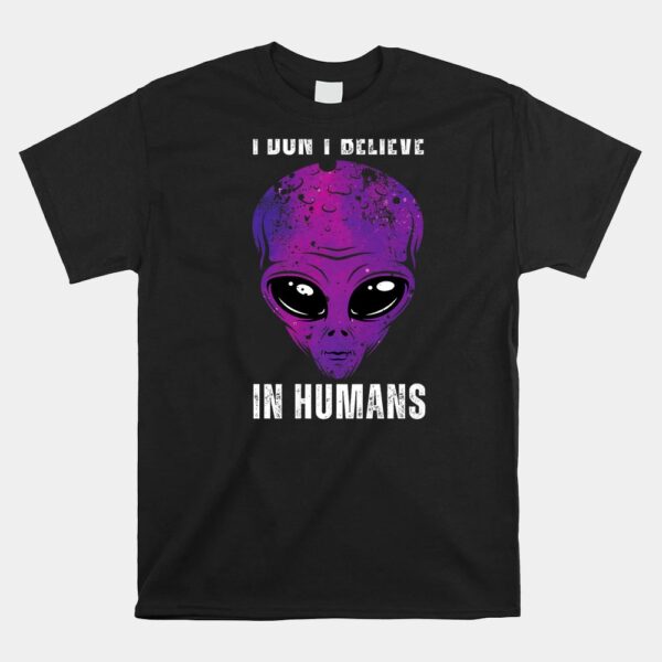 Funny Alien Face Halloween Shirt