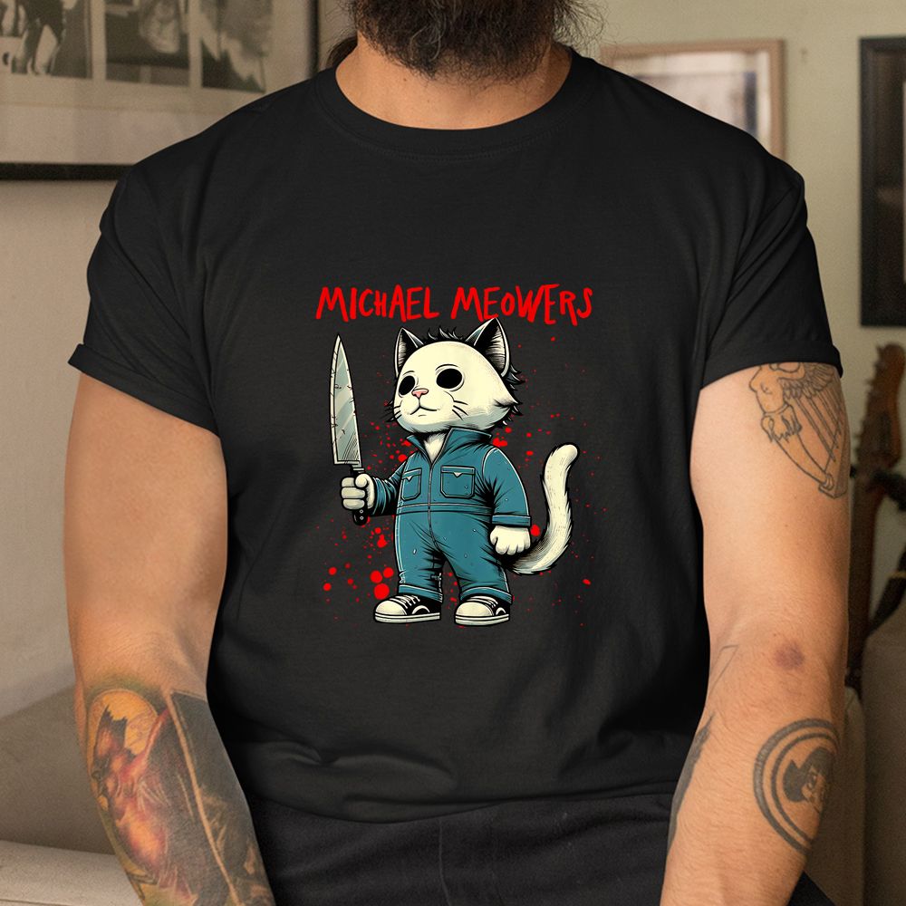 Funny Cat Horror Movies Cute Halloween Shirt Funny Cat Horror Movies Cute Halloween Shirt