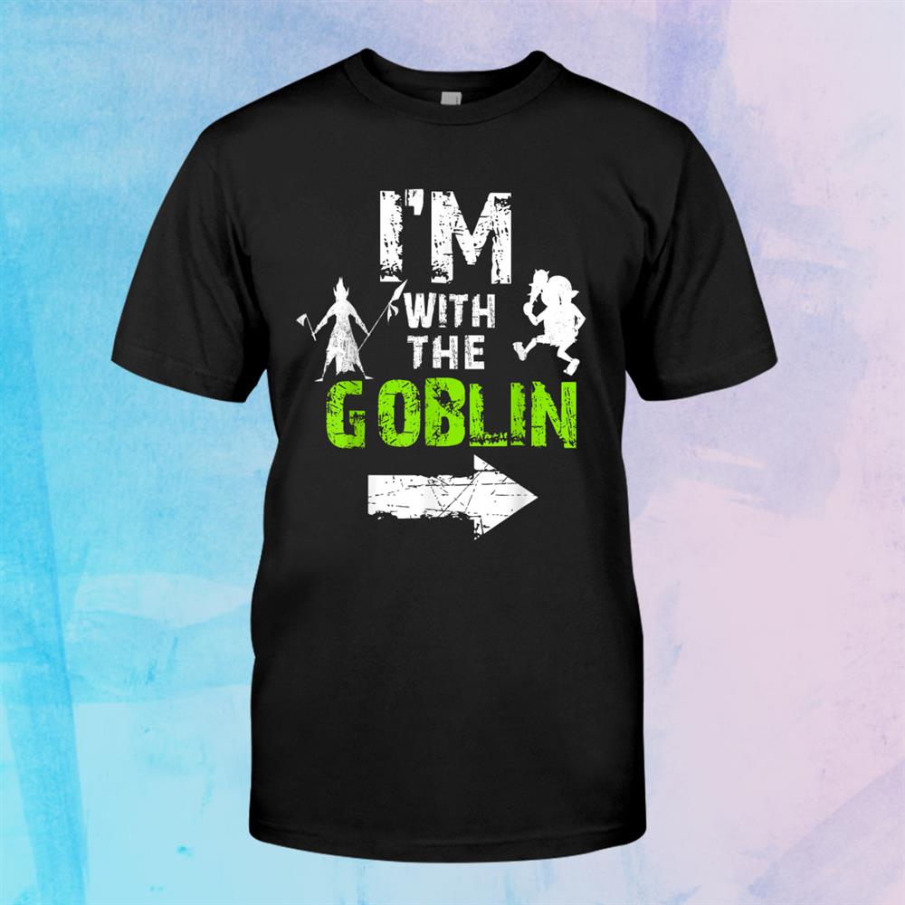 Funny Couples Halloween Costumes I’m With The Goblin Shirt Funny Couples Halloween Costumes I’m With The Goblin Shirt