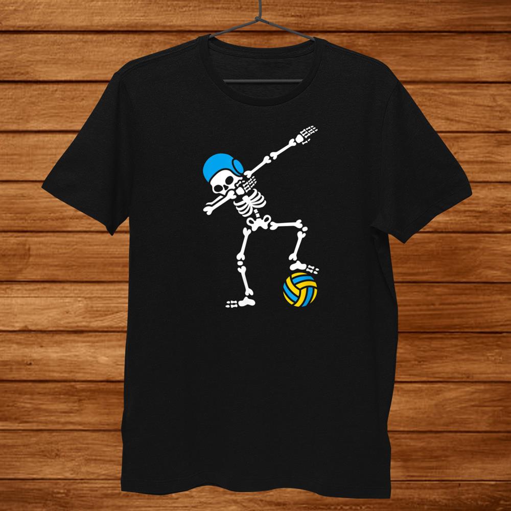 Funny Dab Dabbing Skeleton Water Polo Halloween Swim Shirt Funny Dab Dabbing Skeleton Water Polo Halloween Swim Shirt