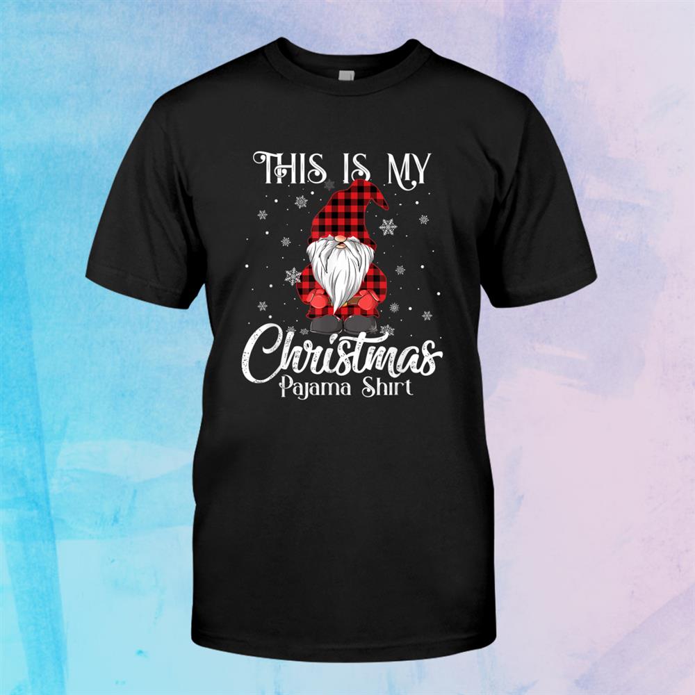 Funny Gnome Christmas Buffalo Plaid Pajama Matching Shirt Funny Gnome Christmas Buffalo Plaid Pajama Matching Shirt
