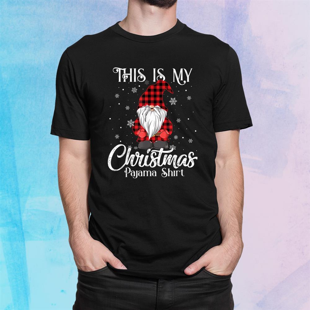 Funny Gnome Christmas Buffalo Plaid Pajama Matching Shirt Funny Gnome Christmas Buffalo Plaid Pajama Matching Shirt