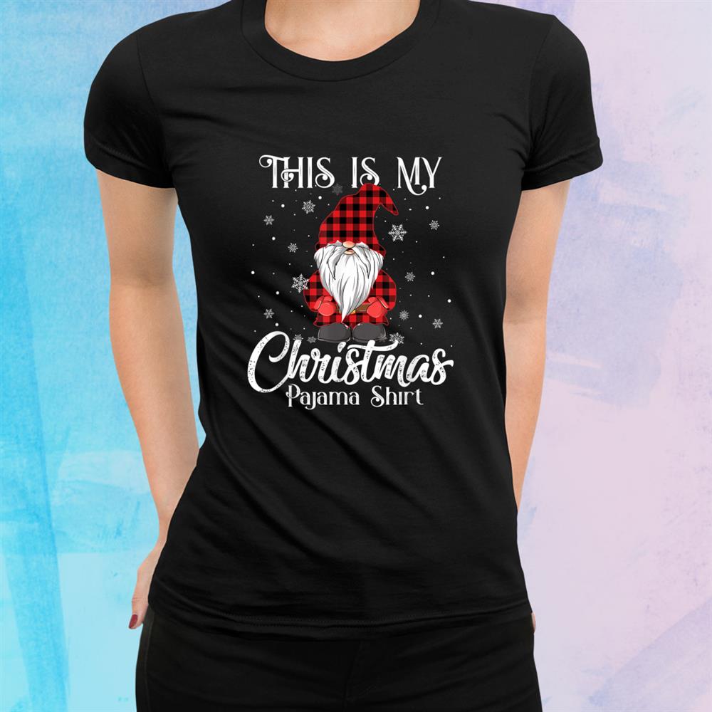Funny Gnome Christmas Buffalo Plaid Pajama Matching Shirt Funny Gnome Christmas Buffalo Plaid Pajama Matching Shirt