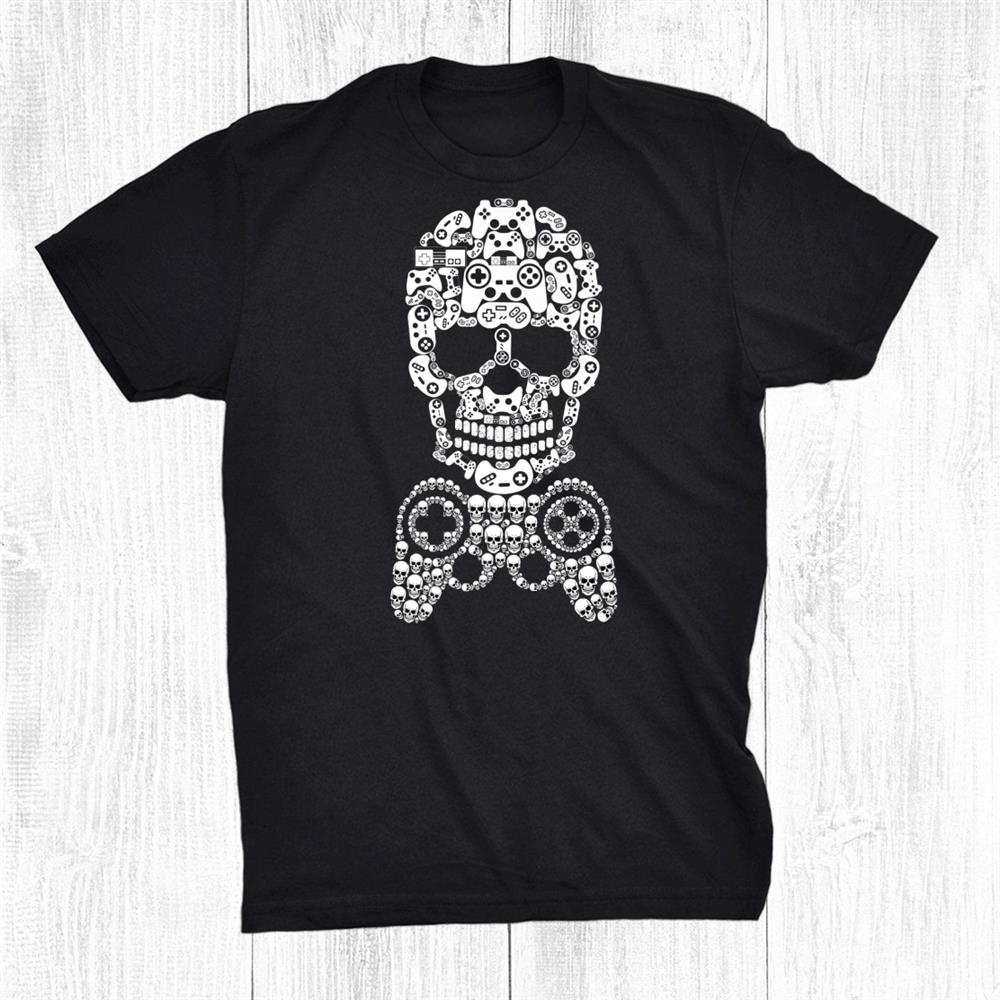 Funny Halloween Skeleton Skull Gamer Shirt Funny Halloween Skeleton Skull Gamer Shirt