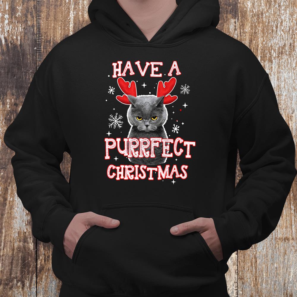Funny Happy Howliday Cat Have A Purrfect Christmas Costume Shirt Funny Happy Howliday Cat Have A Purrfect Christmas Costume Shirt