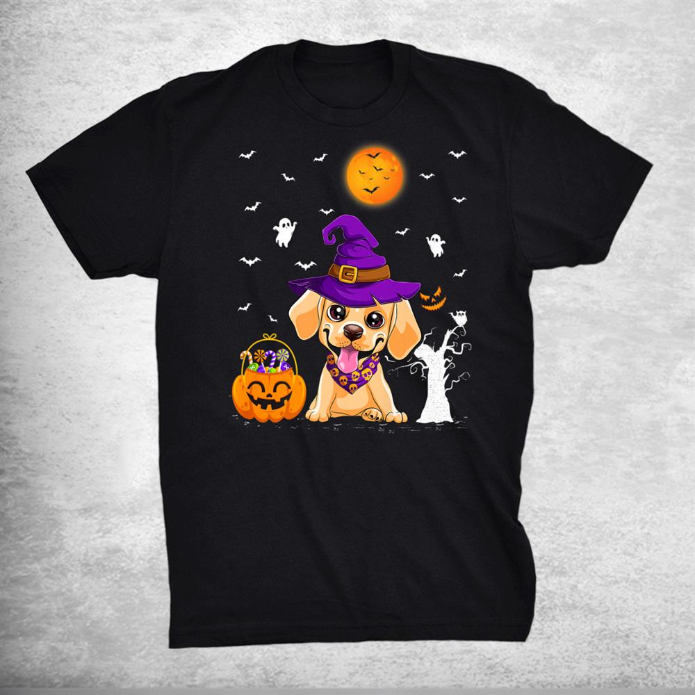 Funny Pumpkin Witch Hat Labrador Retriever Dog Halloween Shirt Funny Pumpkin Witch Hat Labrador Retriever Dog Halloween Shirt