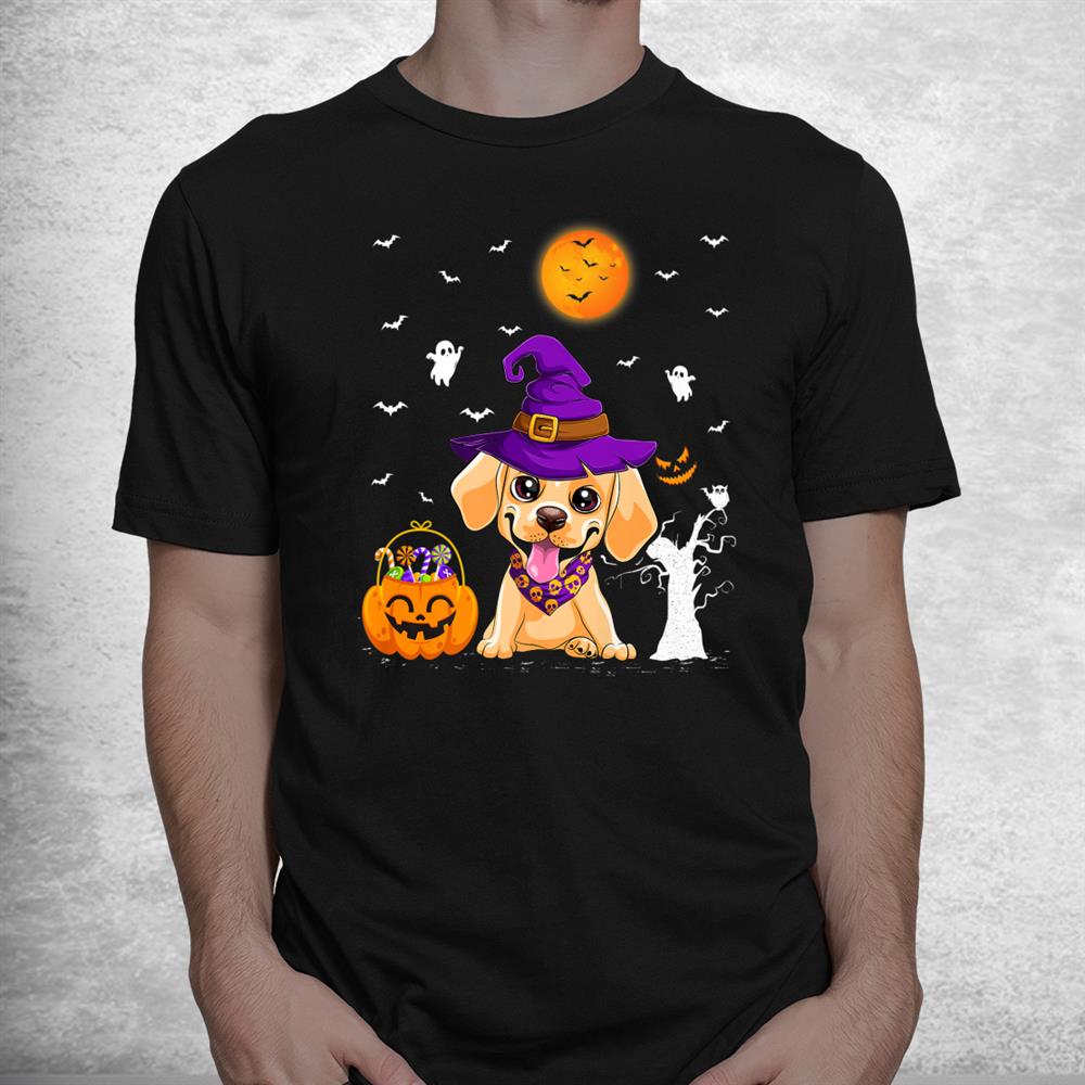 Funny Pumpkin Witch Hat Labrador Retriever Dog Halloween Shirt Funny Pumpkin Witch Hat Labrador Retriever Dog Halloween Shirt