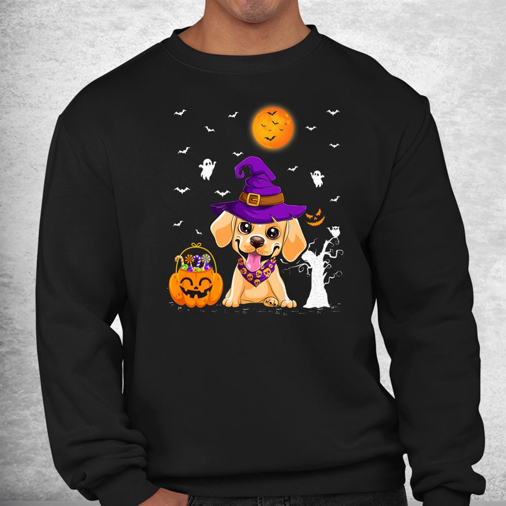 Funny Pumpkin Witch Hat Labrador Retriever Dog Halloween Shirt Funny Pumpkin Witch Hat Labrador Retriever Dog Halloween Shirt