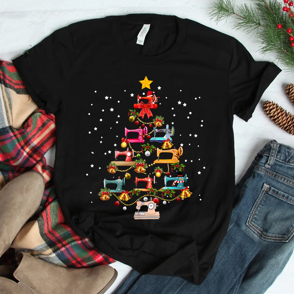 Funny Sewing Machine Christmas Tree Christmas Ornament Shirt Funny Sewing Machine Christmas Tree Christmas Ornament Shirt