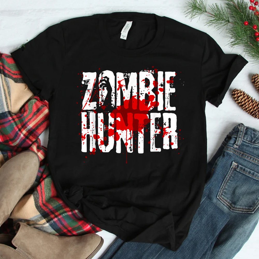 Funny Zombie Hunter Halloween Hunting Shirt Funny Zombie Hunter Halloween Hunting Shirt