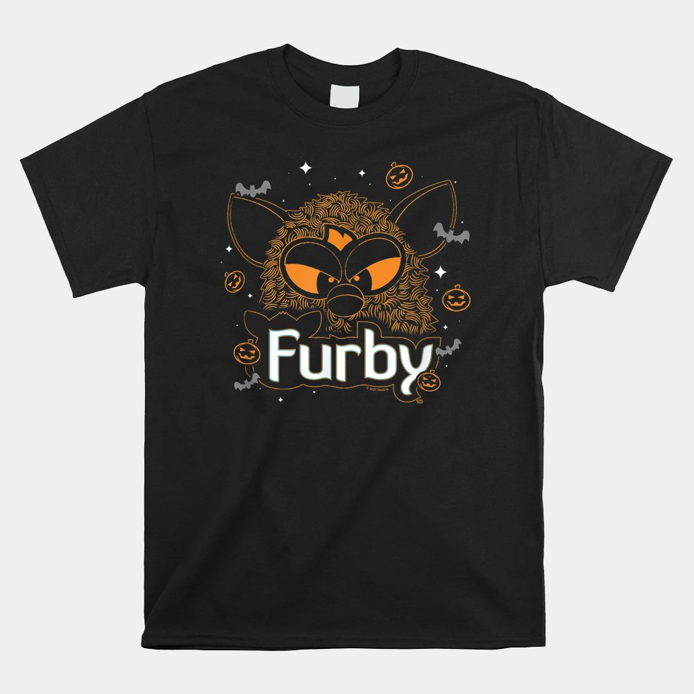 Furby Halloween Spooky Lines Pumpkin Furby Shirt Furby Halloween Spooky Lines Pumpkin Furby Shirt