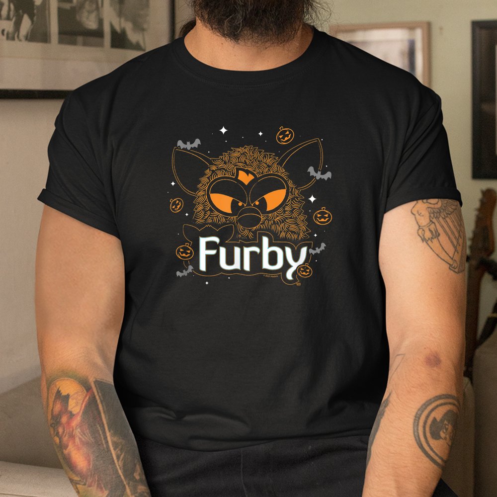 Furby Halloween Spooky Lines Pumpkin Furby Shirt Furby Halloween Spooky Lines Pumpkin Furby Shirt