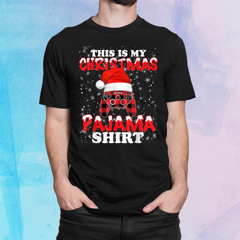 Gamer Funny Video Game Controller Santa Hat Christmas Gaming Shirt Gamer Funny Video Game Controller Santa Hat Christmas Gaming Shirt