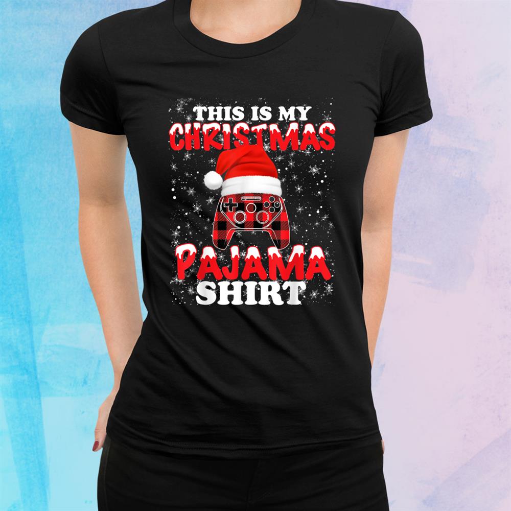 Gamer Funny Video Game Controller Santa Hat Christmas Gaming Shirt Gamer Funny Video Game Controller Santa Hat Christmas Gaming Shirt