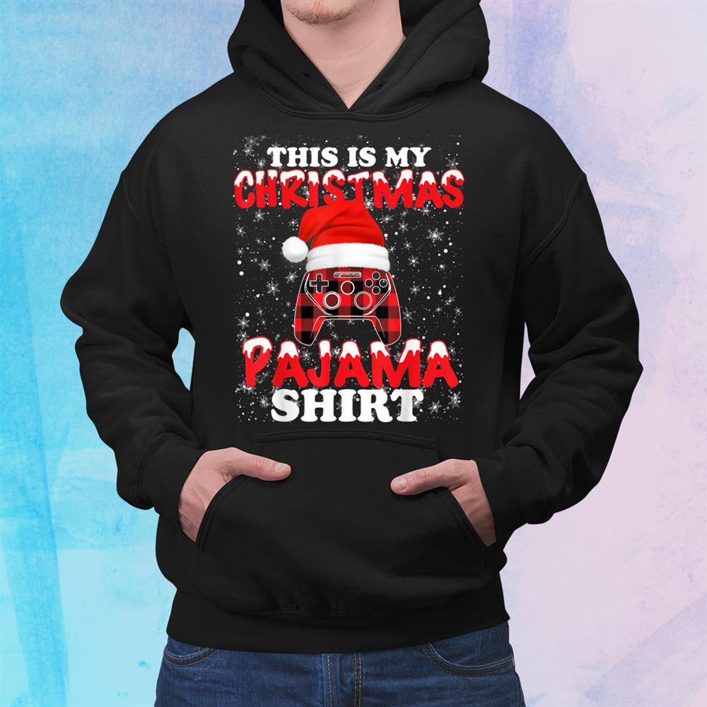 Gamer Funny Video Game Controller Santa Hat Christmas Gaming Shirt Gamer Funny Video Game Controller Santa Hat Christmas Gaming Shirt
