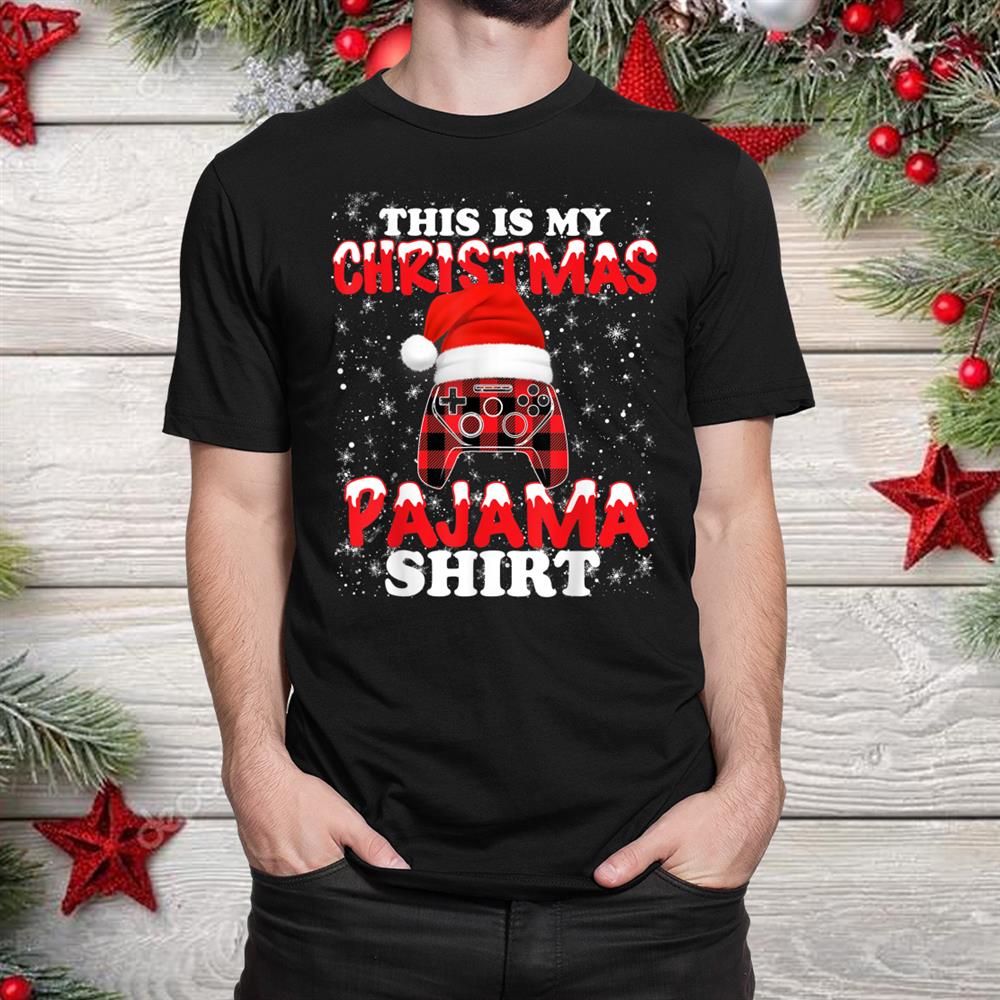 Gamer Funny Video Game Controller Santa Hat Gaming Christmas Shirt Gamer Funny Video Game Controller Santa Hat Gaming Christmas Shirt