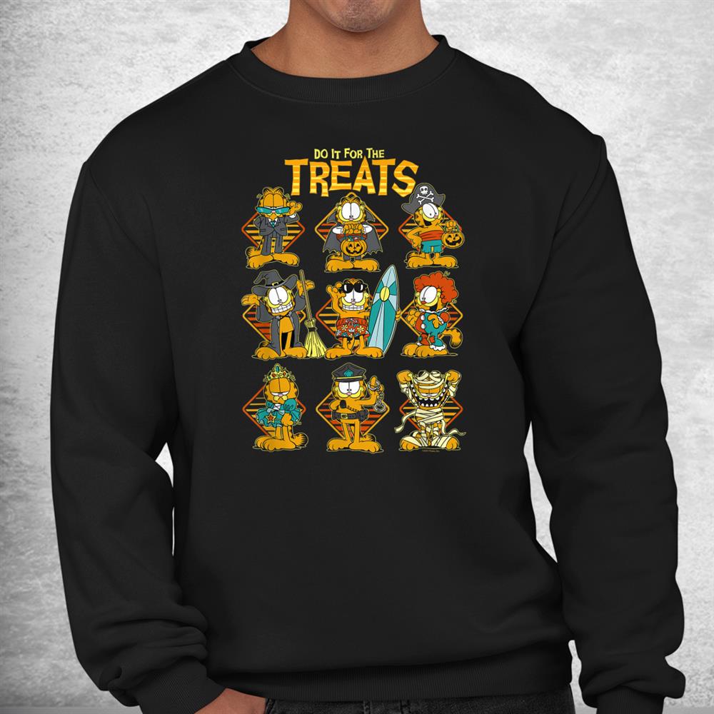 Garfield Grid Do It For The Treats Halloween Costumes Shirt Garfield Grid Do It For The Treats Halloween Costumes Shirt