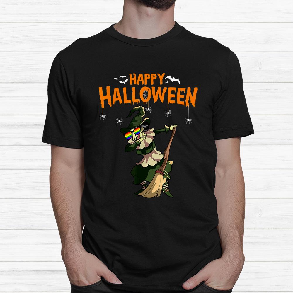 Gay Witch Dabbing Witch Lazy Halloween Shirt Gay Witch Dabbing Witch Lazy Halloween Shirt
