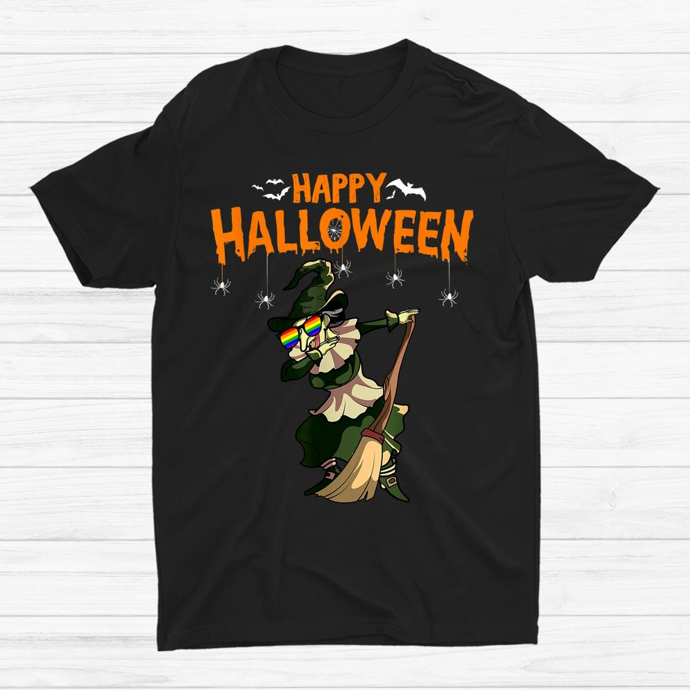 Gay Witch Dabbing Witch Lazy Halloween Shirt Gay Witch Dabbing Witch Lazy Halloween Shirt