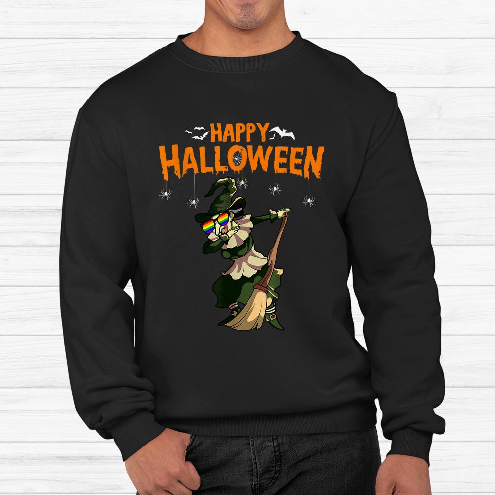 Gay Witch Dabbing Witch Lazy Halloween Shirt Gay Witch Dabbing Witch Lazy Halloween Shirt