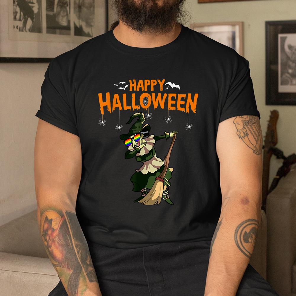 Gay Witch Dabbing Witch Lazy Halloween Shirt Gay Witch Dabbing Witch Lazy Halloween Shirt