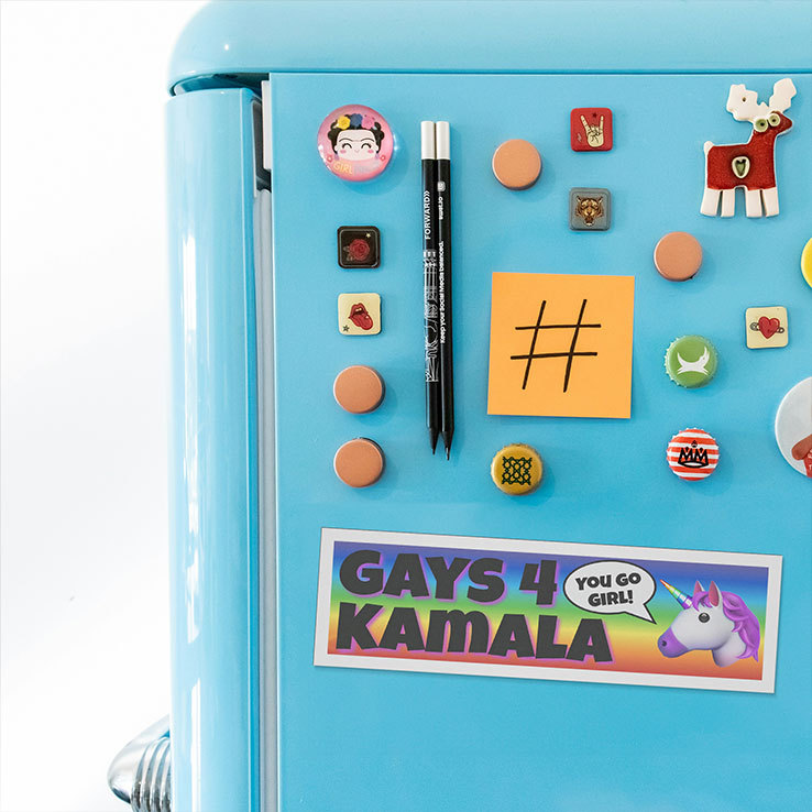 Gays 4 Kamala You Go Girl Car Magnet Gays 4 Kamala You Go Girl Car Magnet