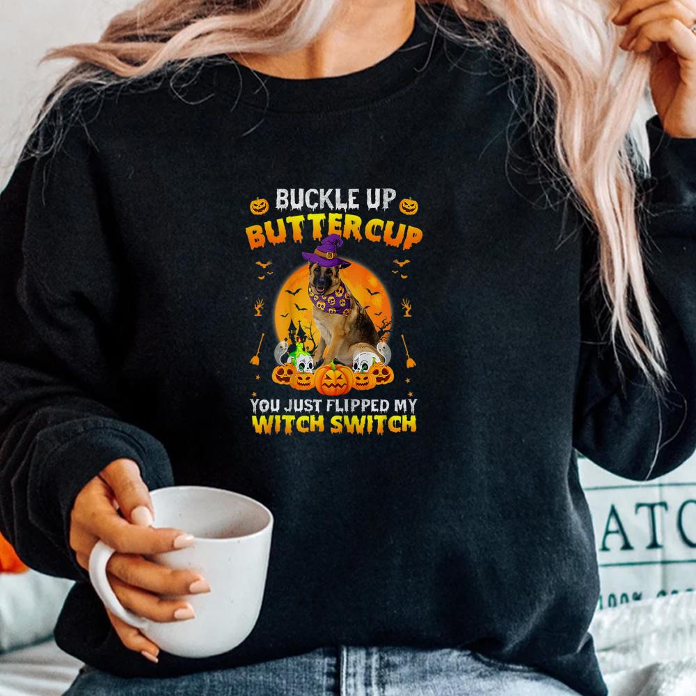 German Shepherd Dog Buckle Up Buttercup Halloween Shirt German Shepherd Dog Buckle Up Buttercup Halloween Shirt