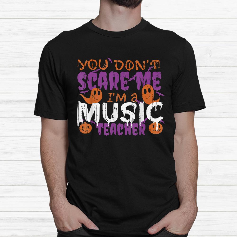 Ghost Creature Pumpkin Music Teacher School Halloween Shirt Ghost Creature Pumpkin Music Teacher School Halloween Shirt