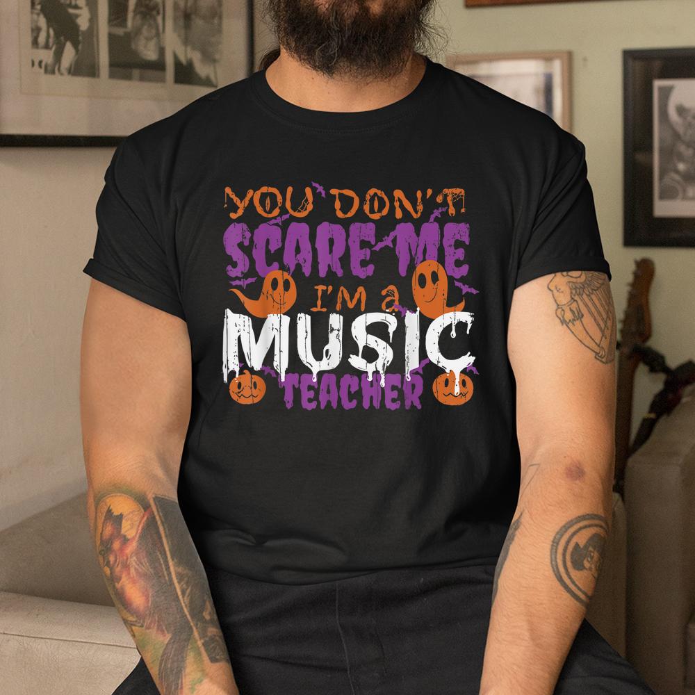 Ghost Creature Pumpkin Music Teacher School Halloween Shirt Ghost Creature Pumpkin Music Teacher School Halloween Shirt
