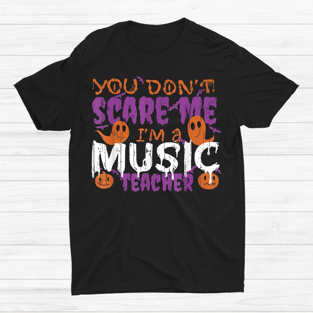 Ghost Creature Pumpkin Music Teacher School Halloween Shirt Ghost Creature Pumpkin Music Teacher School Halloween Shirt
