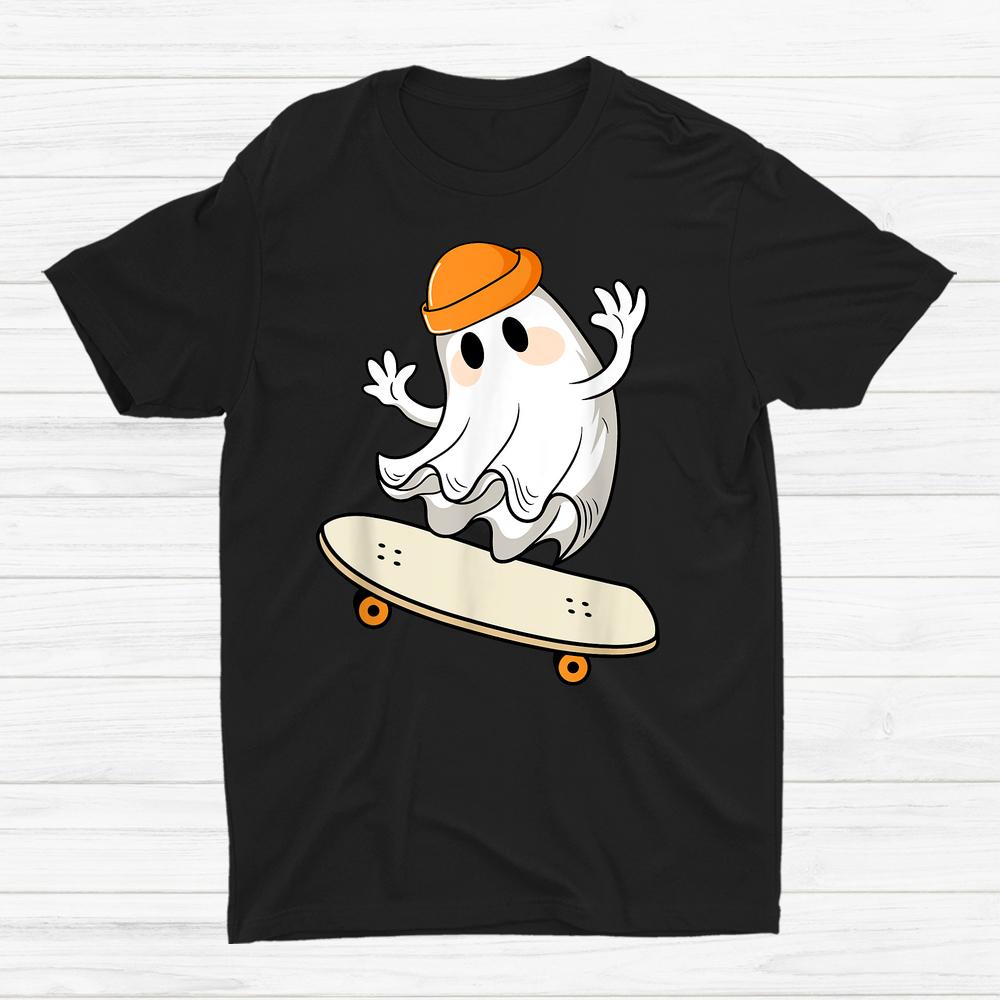 Ghost Skateboard Halloween Shirt Ghost Skateboard Halloween Shirt