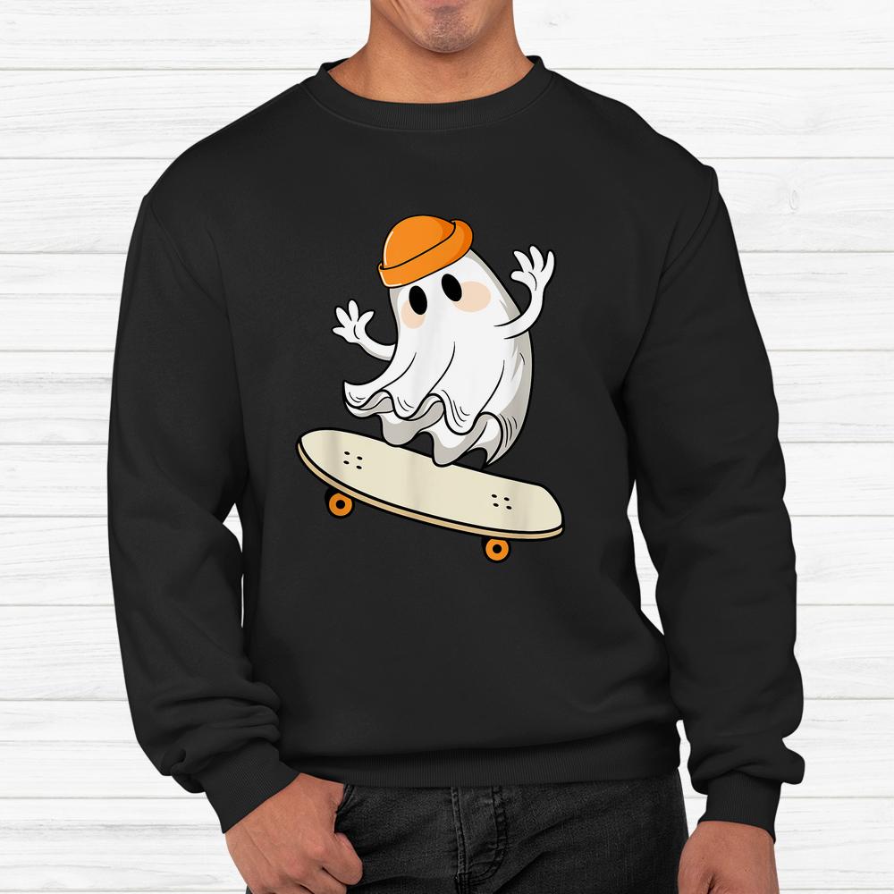 Ghost Skateboard Halloween Shirt Ghost Skateboard Halloween Shirt